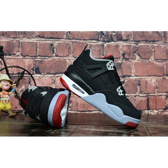 Air jordan 4 real cushion black red