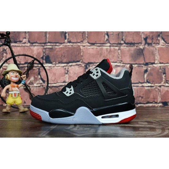 Air jordan 4 real cushion black red