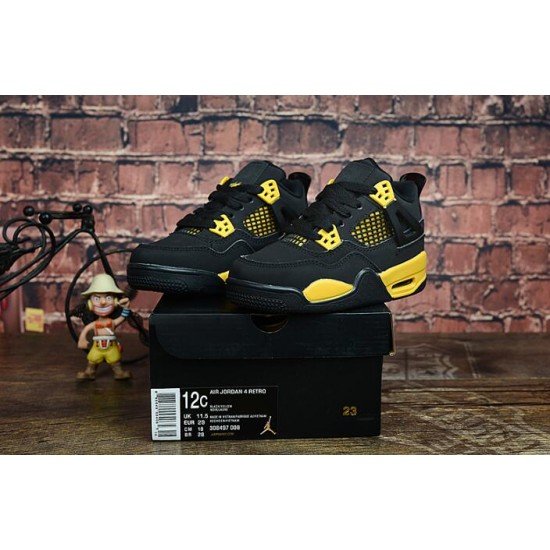 Air jordan 4 black yellow