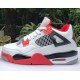 Air Jordan 4 Retro White Red NIKE