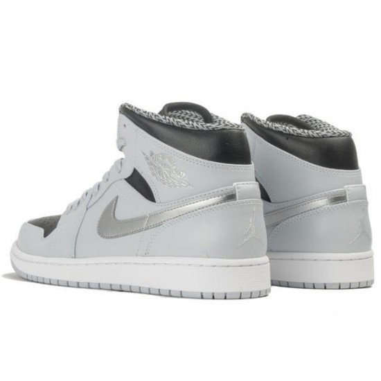 Air Jordan 1 Mid Lovers Wolf Gray 554725-032