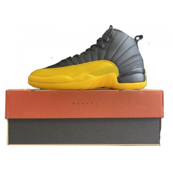 Air Jordan 12 University Gold black yellow