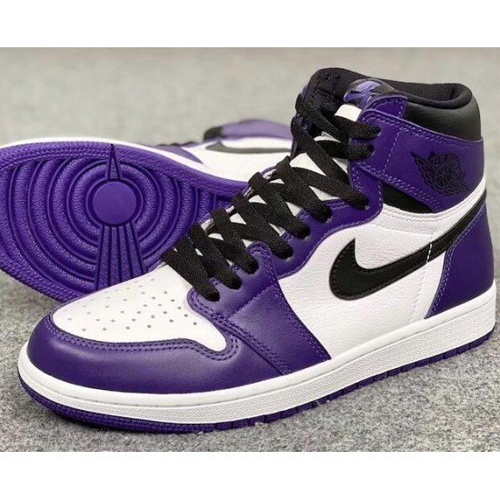 AIR JORDAN 1 RETRO - White/Purple