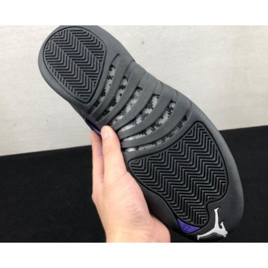 Air Jordan 12 Black Purple Carbon Fiber