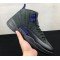 Air Jordan 12 Black Purple Carbon Fiber