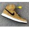 Air Jordan 1 Wheat Black Hook Full-layer cowhide