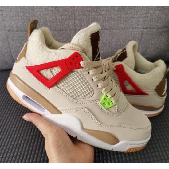 Air Jordan IV beige colorful mandarin ducks