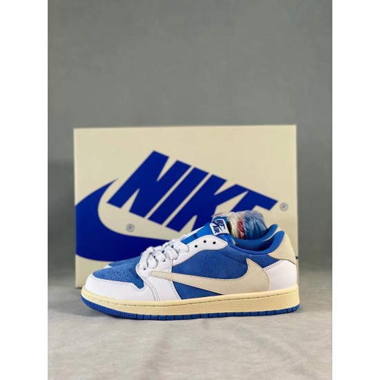 AJ1 white blue gray