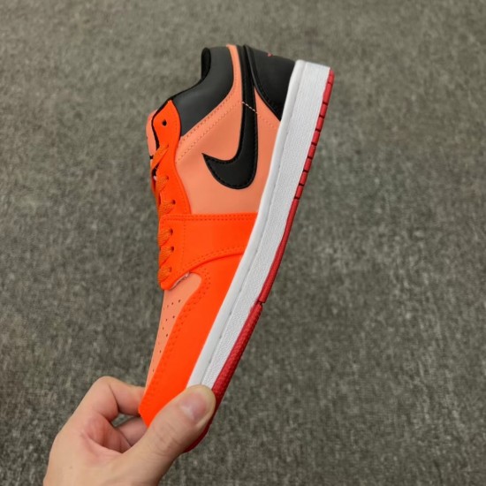 AJ1 Low Black Orange