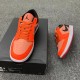 AJ1 Low Black Orange