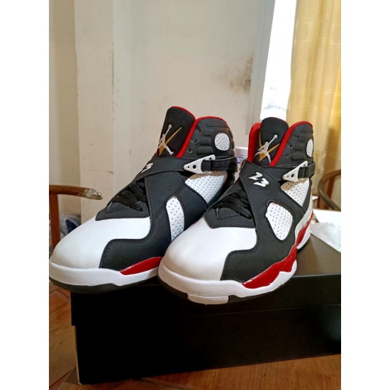 AJ8 white black red