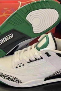 Air Jordan 3 White Black Green