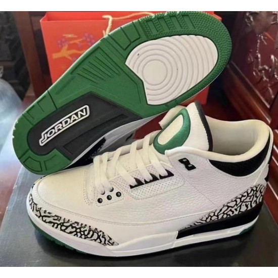 Air Jordan 3 White Black Green