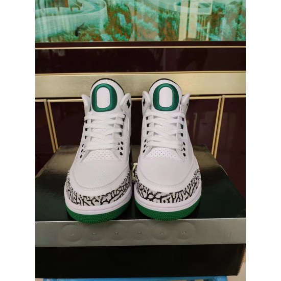 Air Jordan 3 White Black Green