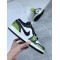 AJ1 low top white and green burst crack