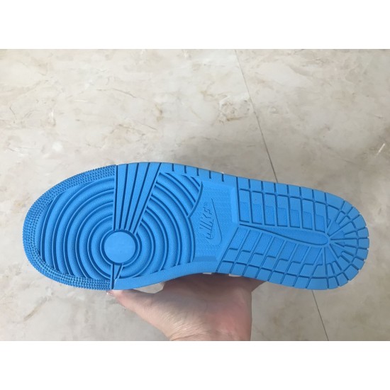 AJ1 low-top blue joint men's shoes