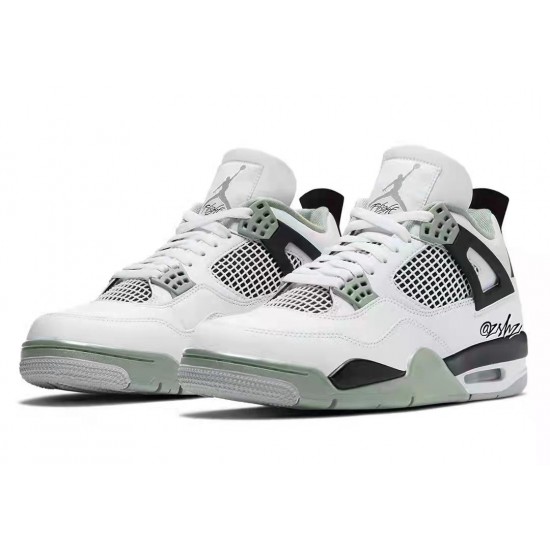 AJ4 white dark grey