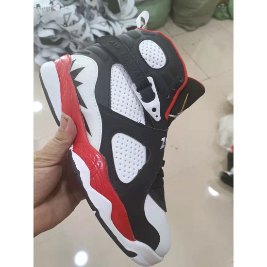 AJ8 black and white red