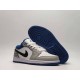 Air Jordan1 D white and blue crack