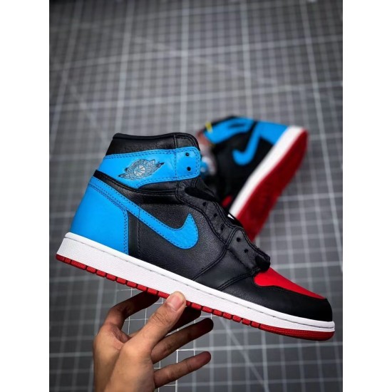 AJ1 black blue red