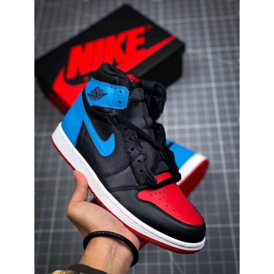 AJ1 black blue red