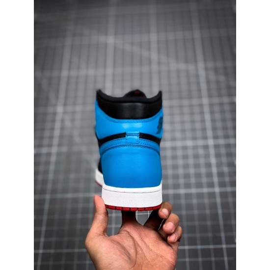 AJ1 black blue red