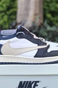 Air Jordan 1 White and Blue Barb