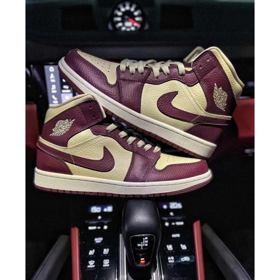 Aj1 wine red khaki mandarin duck