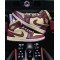 Aj1 wine red khaki mandarin duck