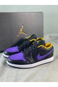 Air Jordan 1 Low Black and Purple